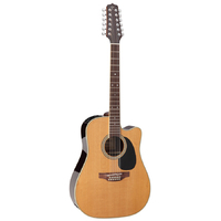 Takamine Thermal Top Series 12-String Dreadnought AC/EL Guitar with Cutaway in Natural Gloss Finish