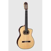 Takamine Hirade Pro Series AC/EL Full Size Concert Classical Guitar with Cutaway