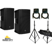 Mackie Thump212 Dual Speaker Pack 2800W - 2x 12" 1400W Powered Loudspeakers with Stands & 10m Cables