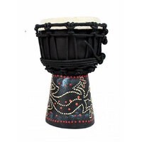 Toca Wooden Mini Series 4" Djembe in Hand Painted Gecko Design