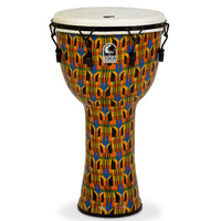Toca Freestyle 2 Series Mech Tuned Djembe 14" in Kente Cloth with Bag
