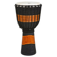 Toca Street Carved Series Wooden Djembe 10" Synthetic Head in Black & Brown