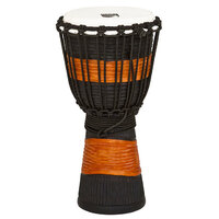 Toca Street Carved Series Wooden Djembe 8" Synthetic Head in Black & Brown