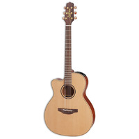 Takamine Pro Series 3 Left Handed Orchestral AC/EL Guitar with Cutaway in Natural Satin Finish