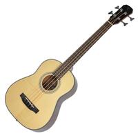 Timberidge 'TR-Series' Left-Handed Acoustic Bass Travel Guitar with Gig Bag