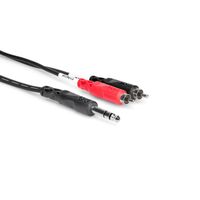 Insert Cable, 1/4 in TRS to Dual RCA, 3 m