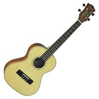 Tiki '6 Series' Solid Spruce Top Tenor Ukulele with Hard Case