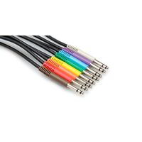 Balanced Patch Cables, TT TRS to Same, 1 ft