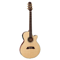 Takamine Thinline Series AC/EL Guitar with Cutaway in Natural Gloss Finish