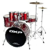 DXP TX06PWR FUSION W/STOOL & CYMBALS - Wine Red