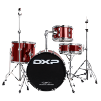 DXP TXP18WR Transit  18" 4 Piece Acoustic Drum Kit Wine Red