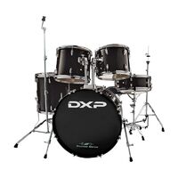 DXP TXP35BK Rock  22" 5 Piece Acoustic Drum Kit BLACK