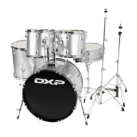 DXP TXP35SL Rock  22" 5 Piece Acoustic Drum Kit SILVER