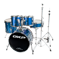 DXP TXP62BL Fusion  20" 5 Piece acoustic Drum Kit BLUE
