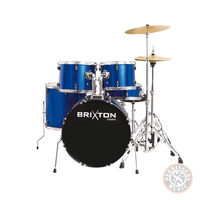 Brixton UBX20BL Fusion 20" 5 Piece BLUE Acoustic Drum Kit Package