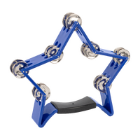 POWERBEAT Star shaped tambourine. Black