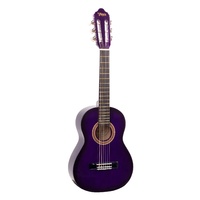 Valencia VC101PPS 100 Series 1/4 Nylon String Classical Guitar - Purple Sunburst
