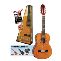 Valencia VC102K 100 Series 1/2 Size Nylon String Classical Acoustic Guitar Kit