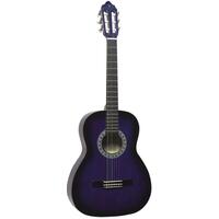 Valencia Vc104Pps 100 Series 4/4 Nylon String Classical Acoustic Guitar - Purple Sunburst