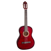 Valencia VC104RDS 100 Series 4/4 Nylon String Classical Acoustic Guitar - Red Sunburst