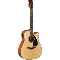 Yamaha Fgx800Cnt Electric Cutaway Acoustic Guitar Natural 