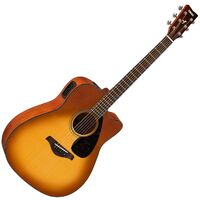 YAMAHA FGX800CSDB  ELECTRIC ACOUSTIC SANDBURST GUITAR 