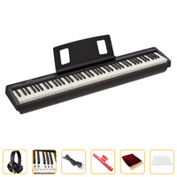 Yamaha P225 Portable Digital Piano (Black) W/ 88-Key Graded Hammer Action  DELUXE PACK