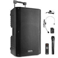 Vonyx VSA500-BP 12" Portable PA Speaker with Wireless Mics