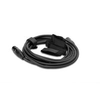 Hook and Loop Organizer, Black, Center-pass Gap, 0.75 in x 8 in