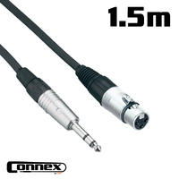 XFJS-1Connex Balanced XLR Female to Jack Male Cable 1.5m