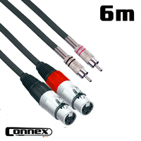 AVE Connex XFRC-6T Twin Audio Cable 6m