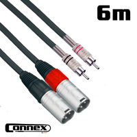 AVE Connex XMRC-6T Twin Pro Audio Cable 6m