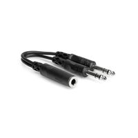 Y Cable, 1/4 in TRSF to Dual 1/4 in TRS