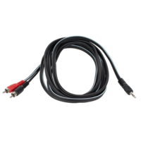 3.5MM JACK - 2 x RCA (10FT)