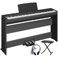 YAMAHA P145BT Digital Piano BONUS  LP100 STAND LP5 PEDALS BENCH